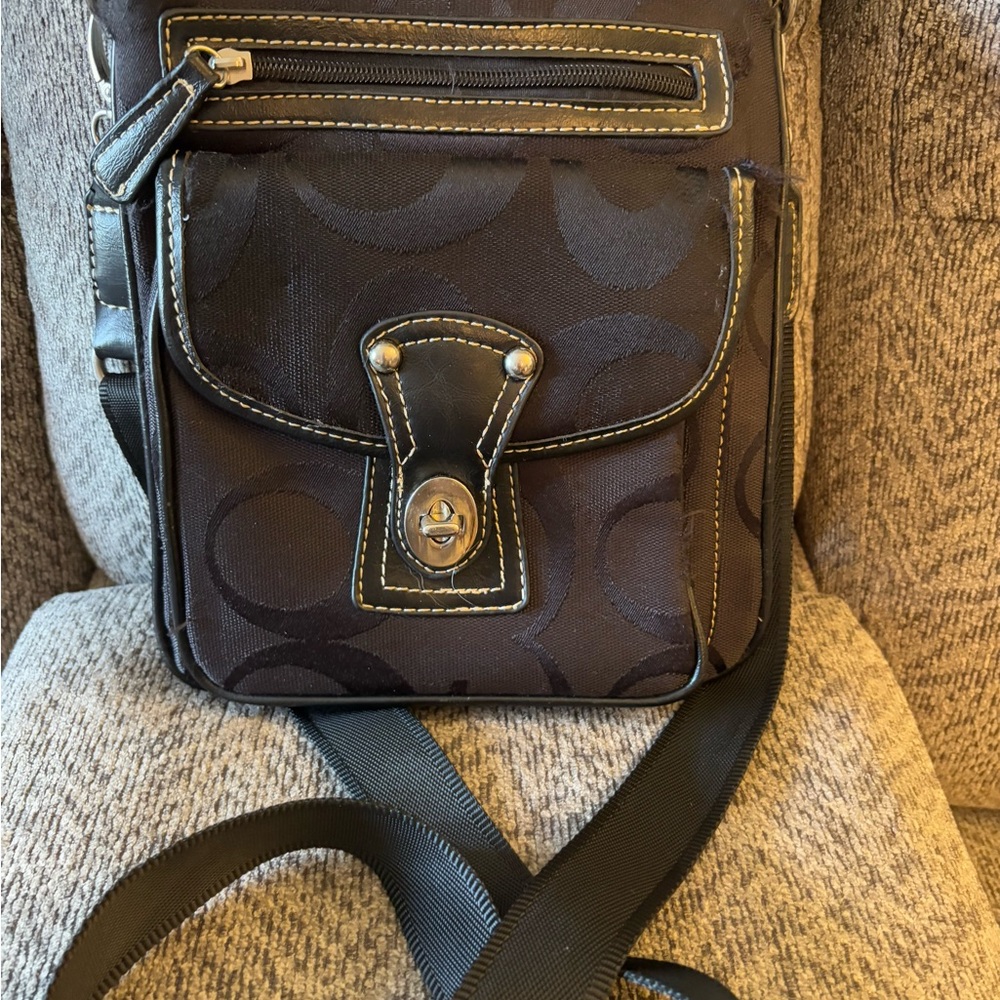 Authentic Coach Black Crossbody Bag